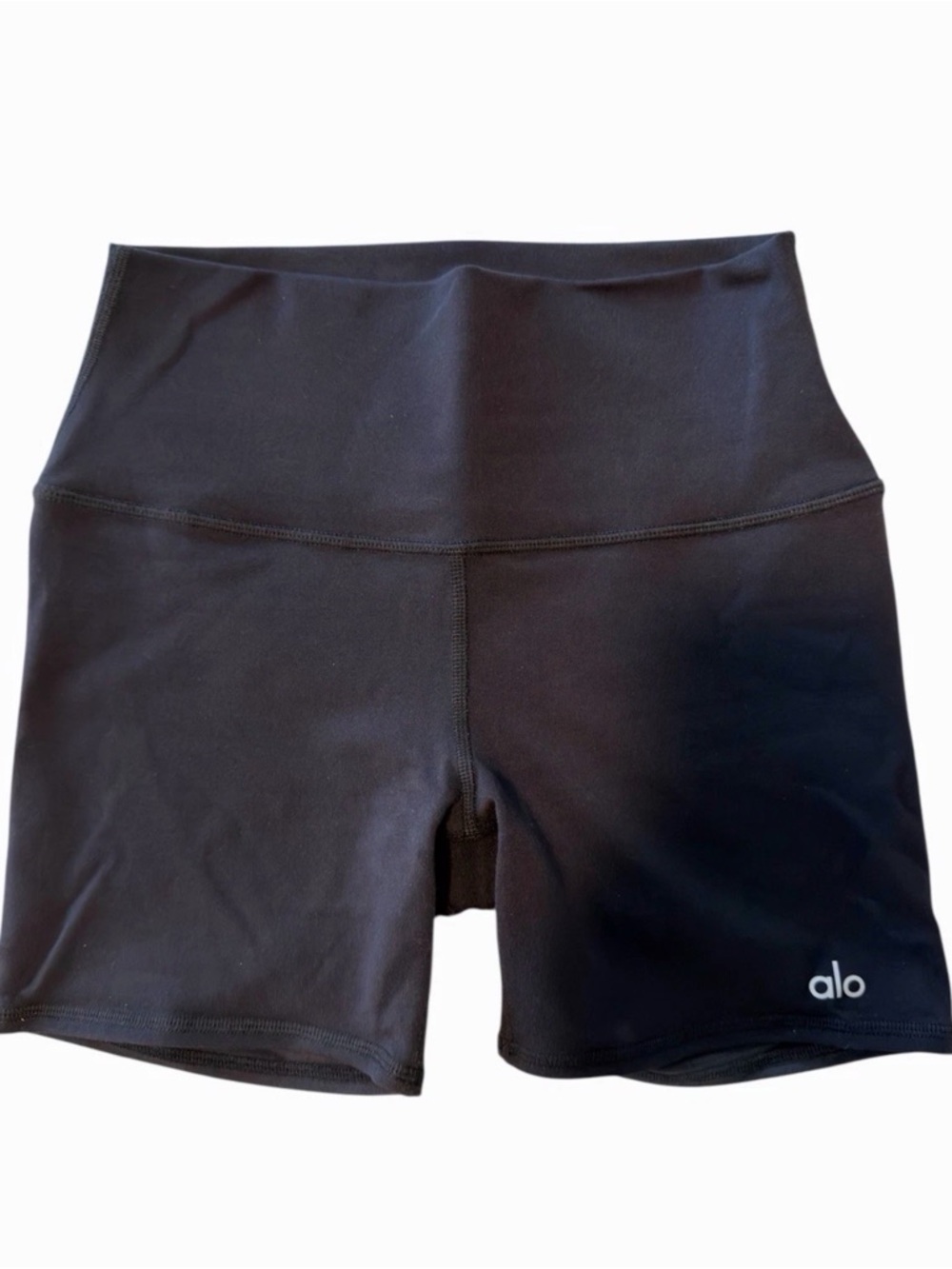 ALO Yoga Black High-Waist Bike Shorts Size S